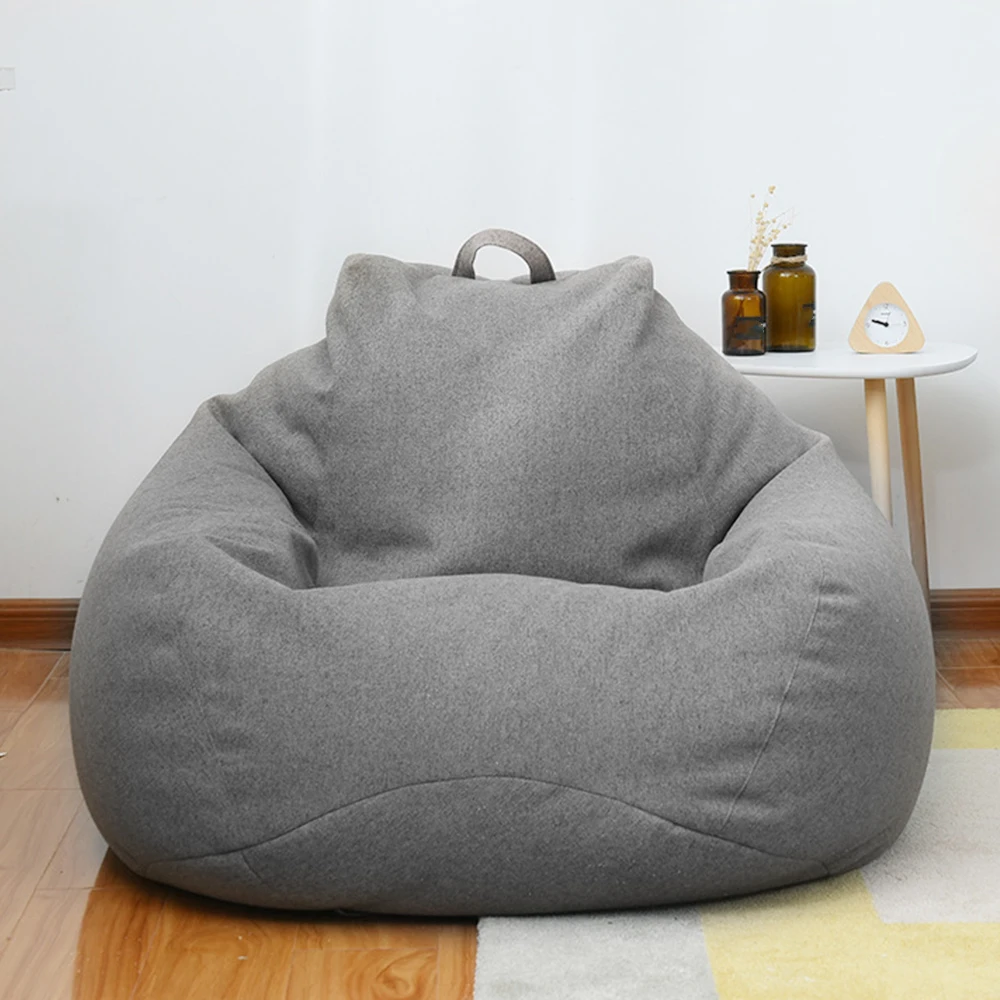 Large Bean Bag Lazy Seat Chair Sofa Cover Couch Soft Fluffy Breathable Adult Child Tatami Living Room Decorative Outdoor - Image 2